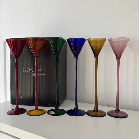 Bombay Vintage La Grande Cordial Set of 6 Glasses - Picture 1 of 5